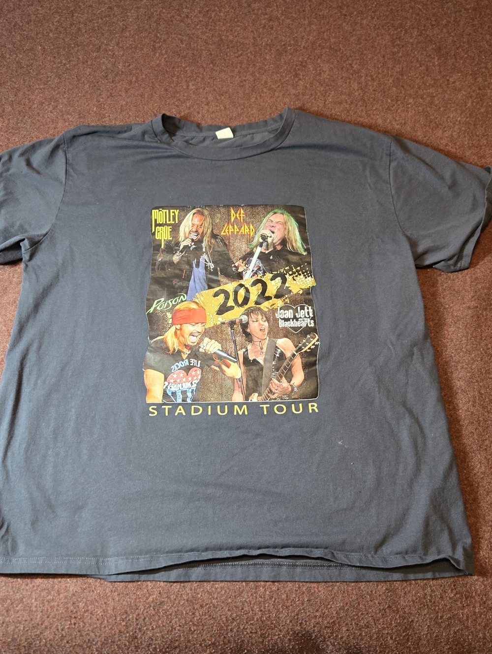 Def Leppard Motley Crue Poison Joan Jetr XXL Cotton Shirt